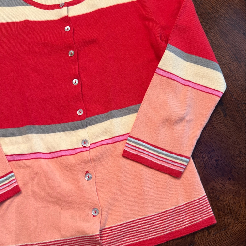 A Beautiful Colorway Cardigan by Laurie B Size Large - Picture 3 of 6